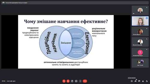 гостьова лекція на тему "Особливості організації змішаного навчання у закладах вищої освіти" від Ткачук Галини Володимирівни